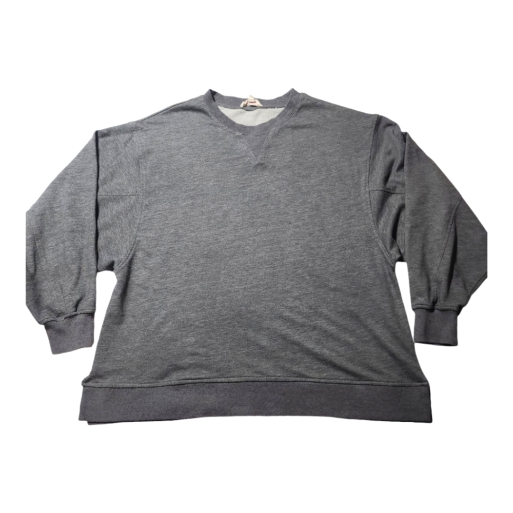 Mazik Gray Size Medium Batwing Sleeves Pullover Crew Neck Sweater